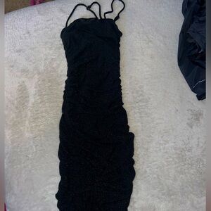 sparkly black dress